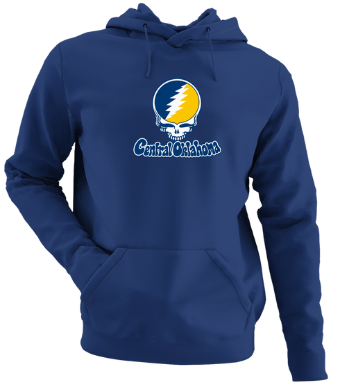 Central Oklahoma Stealie Premium Unisex Hoodie — Design: Central Oklahoma University of — Navy