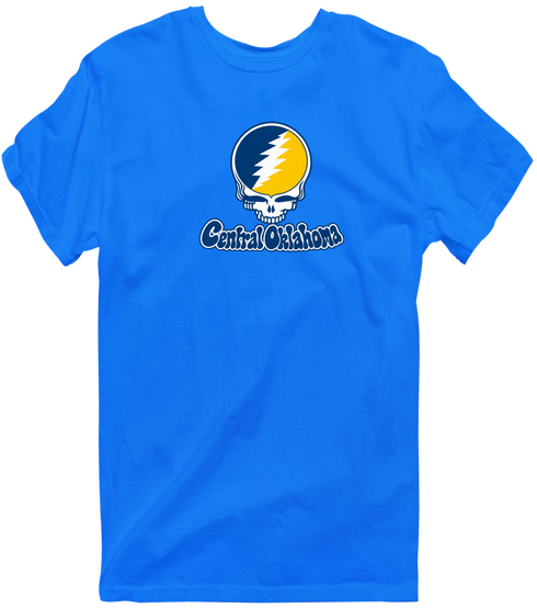 Central Oklahoma Stealie Premium Unisex T-Shirt — Design: Central Oklahoma University of — Royal