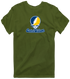 Central Oklahoma Stealie Premium Unisex T-Shirt — Design: Central Oklahoma University of — Military Green