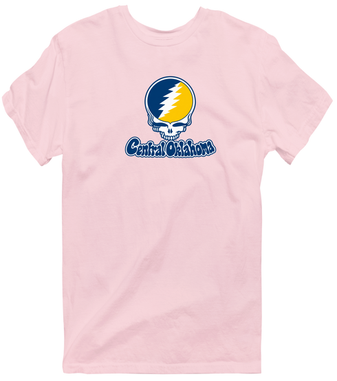 Central Oklahoma Stealie Premium Unisex T-Shirt — Design: Central Oklahoma University of — Light Pink