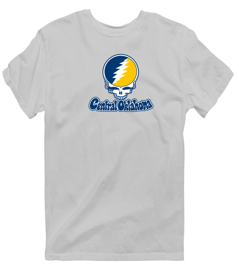 Central Oklahoma Stealie Premium Unisex T-Shirt — Design: Central Oklahoma University of — Sport Grey