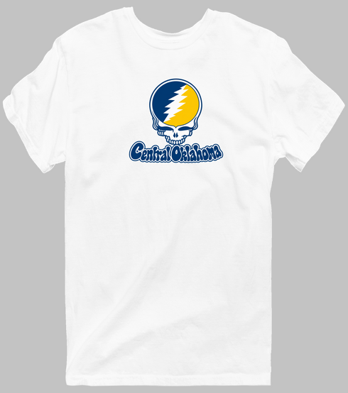 Central Oklahoma Stealie Premium Unisex T-Shirt — Design: Central Oklahoma University of — White