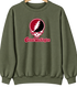 Central Washington Stealie Premium Unisex Crewneck — Design: Central Washington University — Military Green