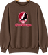 Central Washington Stealie Premium Unisex Crewneck — Design: Central Washington University — Brown