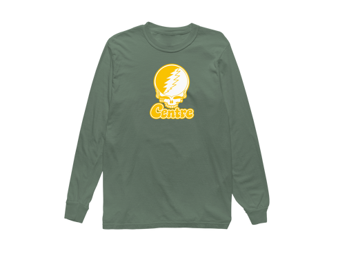 Centre Stealie Premium Unisex Long-Sleeve — Design: Centre College — Light Green