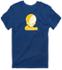 Centre Stealie Premium Unisex T-Shirt — Design: Centre College — Navy