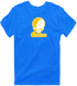 Centre Stealie Premium Unisex T-Shirt — Design: Centre College — Royal