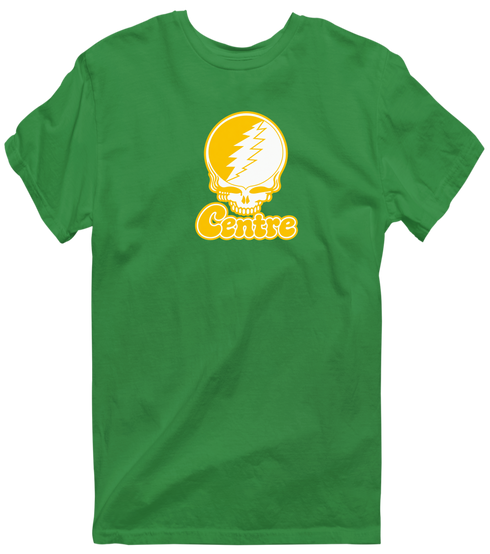 Centre Stealie Premium Unisex T-Shirt — Design: Centre College — Irish Green