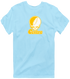 Centre Stealie Premium Unisex T-Shirt — Design: Centre College — Light Blue