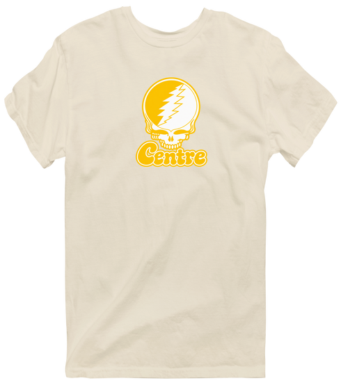 Centre Stealie Premium Unisex T-Shirt — Design: Centre College — Sand