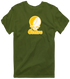 Centre Stealie Premium Unisex T-Shirt — Design: Centre College — Military Green