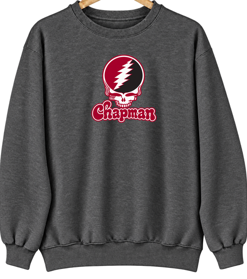 Chapman Stealie Premium Unisex Crewneck — Design: Chapman University — Dark Heather