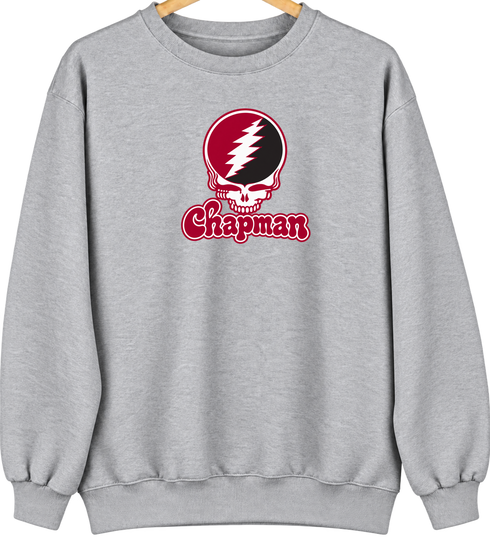 Chapman Stealie Premium Unisex Crewneck — Design: Chapman University — Sport Grey