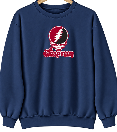 Chapman Stealie Premium Unisex Crewneck — Design: Chapman University — Navy