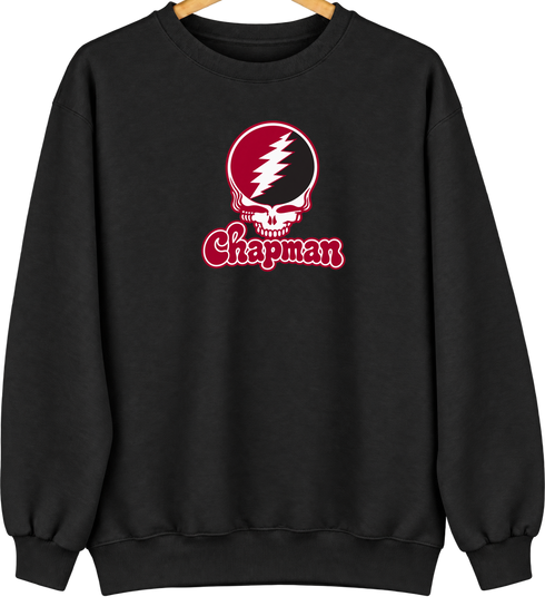 Chapman Stealie Premium Unisex Crewneck — Design: Chapman University — Black
