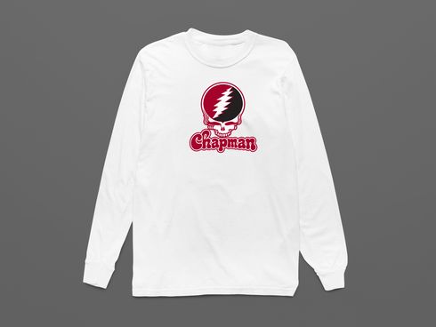 Chapman Stealie Premium Unisex Long-Sleeve — Design: Chapman University — White