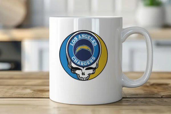 Grateful Dead - Los Angeles Chargers Stealie 15 Ounce Coffee Mug - StealieShop