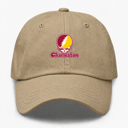 Charleston Stealie Premium Unisex Dad Hat — Design: Charleston University of — Khaki