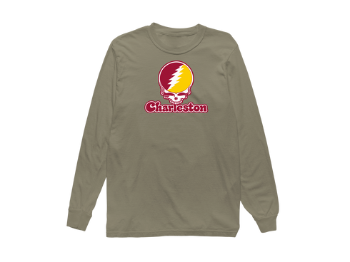 Charleston Stealie Premium Unisex Long-Sleeve — Design: Charleston University of — Sandstone