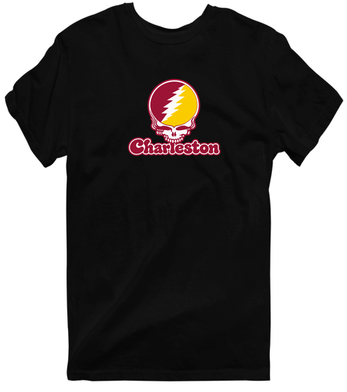 Charleston Stealie Premium Unisex T-Shirt — Design: Charleston University of — Black