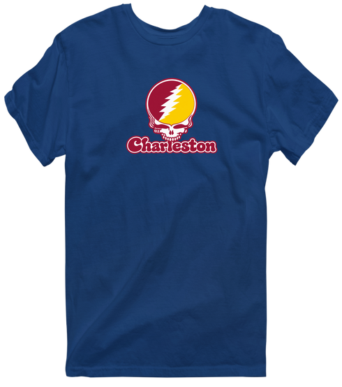 Charleston Stealie Premium Unisex T-Shirt — Design: Charleston University of — Navy