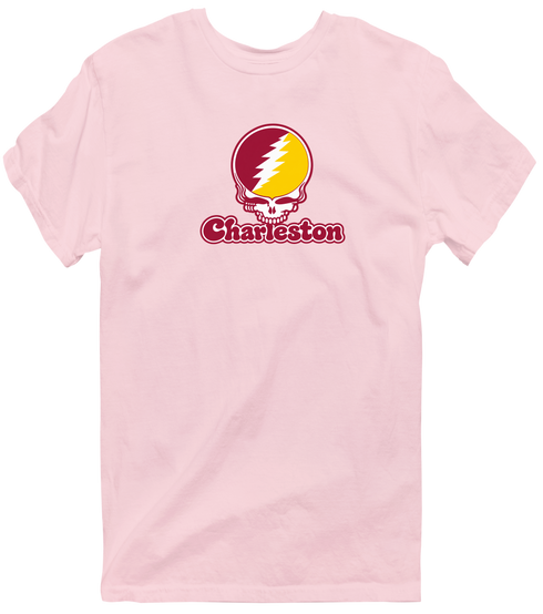 Charleston Stealie Premium Unisex T-Shirt — Design: Charleston University of — Light Pink