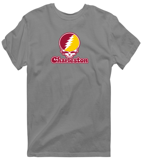 Charleston Stealie Premium Unisex T-Shirt — Design: Charleston University of — Dark Heather