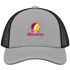 Charleston Stealie Premium Unisex Trucker Cap — Design: Charleston University of — Heather Grey/Black