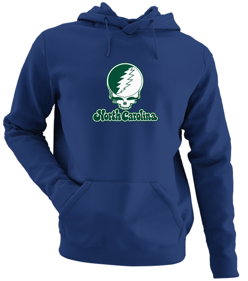 Charlotte Stealie Premium Unisex Hoodie — Design: North Carolina University of Charlotte — Navy