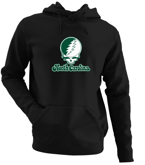 Charlotte Stealie Premium Unisex Hoodie — Design: North Carolina University of Charlotte — Black