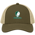 Charlotte Stealie Premium Unisex Trucker Cap — Design: North Carolina University of Charlotte — Moss/Khaki