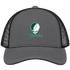 Charlotte Stealie Premium Unisex Trucker Cap — Design: North Carolina University of Charlotte — Charcoal/Black