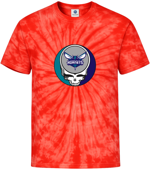 Charlotte Hornets Stealie Tie-Dye T-Shirt