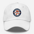 Chicago Football Dancing Bear Premium Dad Hat — Chicago Bears — White