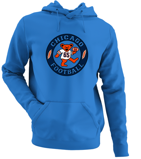 Chicago Football Dancing Bear Premium Hoodie — Chicago Bears — Royal