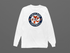 Chicago Football Dancing Bear Premium Long-Sleeve — Chicago Bears — White