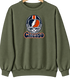 Chicago Helmet Stealie Premium Unisex Crewneck — Chicago Bears — Military Green