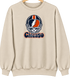 Chicago Helmet Stealie Premium Unisex Crewneck — Chicago Bears — Sand