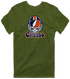 Chicago Helmet Stealie Premium Unisex T-Shirt — Chicago Bears — Military Green