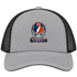 Chicago Helmet Stealie Premium Unisex Trucker Cap — Chicago Bears — Heather Grey/Black
