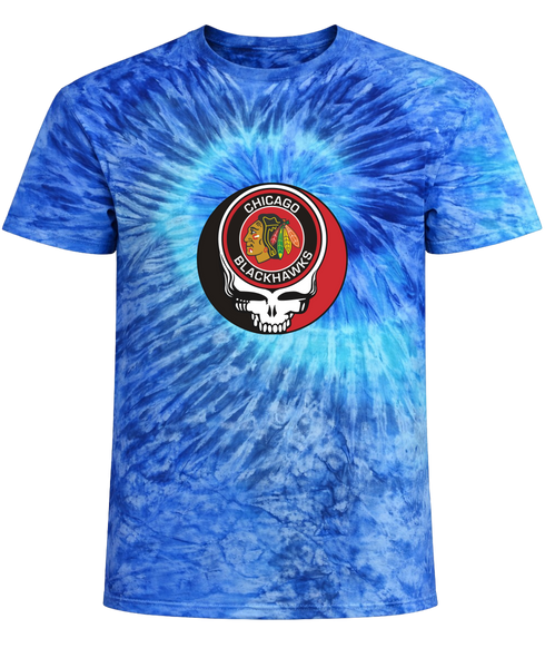 Chicago Blackhawks Stealie Tie-Dye T-Shirt
