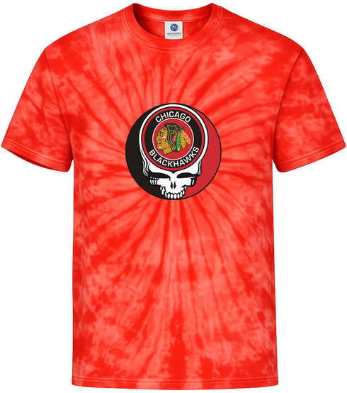 Chicago Blackhawks Stealie Tie-Dye T-Shirt