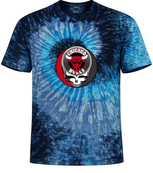 Chicago Bulls Stealie Tie-Dye T-Shirt