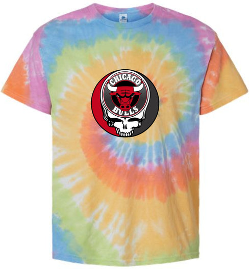 Chicago Bulls Stealie Tie-Dye T-Shirt