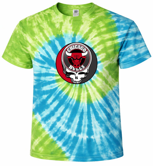 Chicago Bulls Stealie Tie-Dye T-Shirt