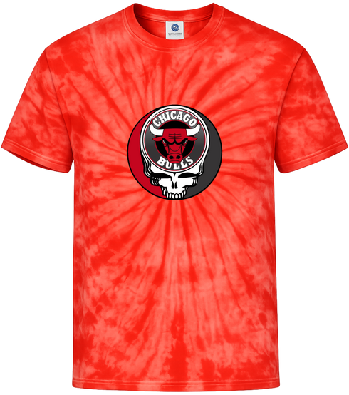 Chicago Bulls Stealie Tie-Dye T-Shirt