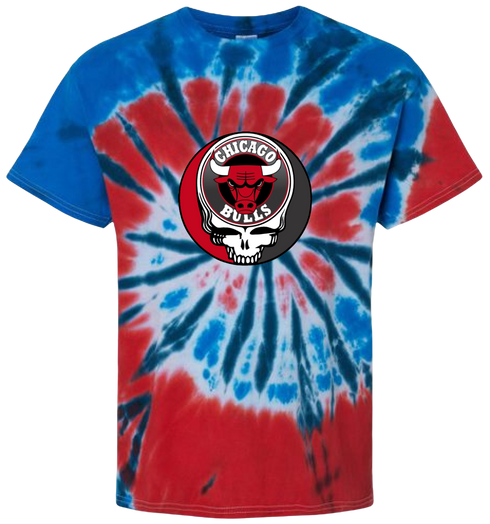 Chicago Bulls Stealie Tie-Dye T-Shirt