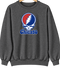 Chicago Baseball Stealie Grateful Dead Crewneck — Chicago Cubs — Dark Heather