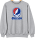 Chicago Baseball Stealie Grateful Dead Crewneck — Chicago Cubs — Sport Grey