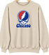 Chicago Baseball Stealie Grateful Dead Crewneck — Chicago Cubs — Sand